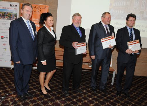 Předávání cen - nejkrásnější radnice