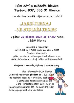 Jarní turnaj ve stolním tenise 1
